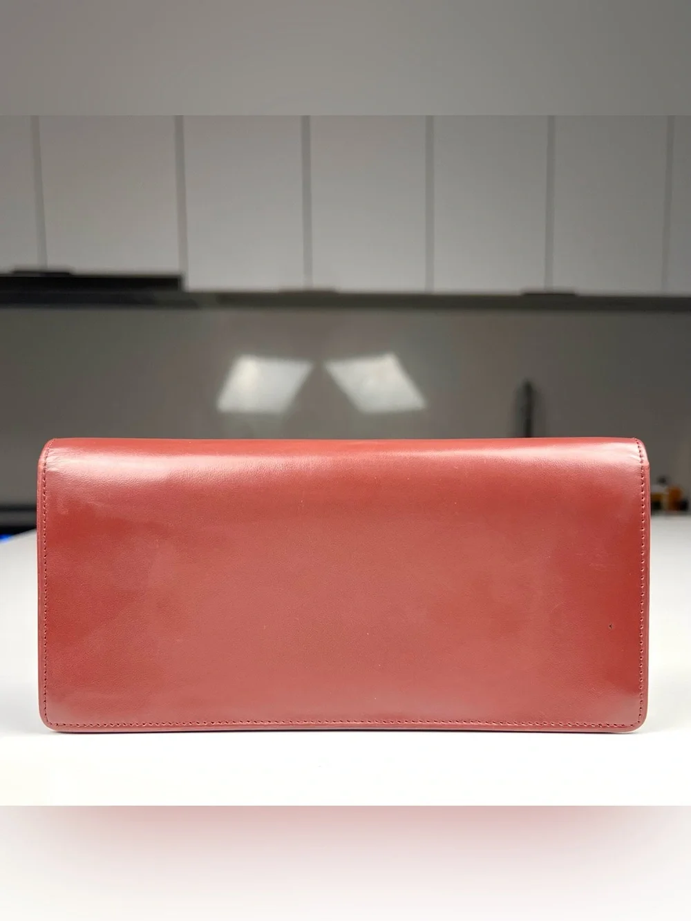 Cartier Must De Long Burgundy Red Wallet